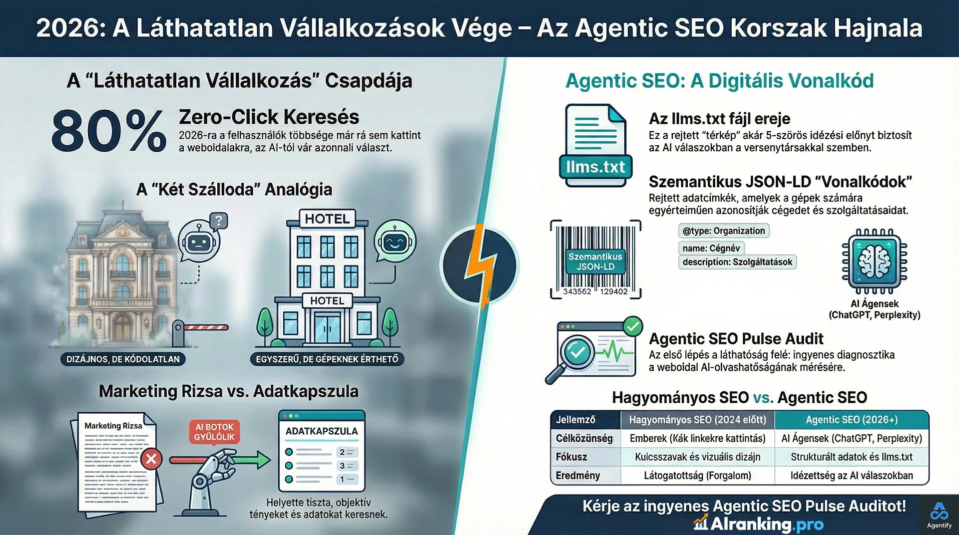 Agentic SEO Infographic - A Lélek Köve